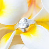 Plumeria טבעת פרח הפלומריה כסף 925 image 0