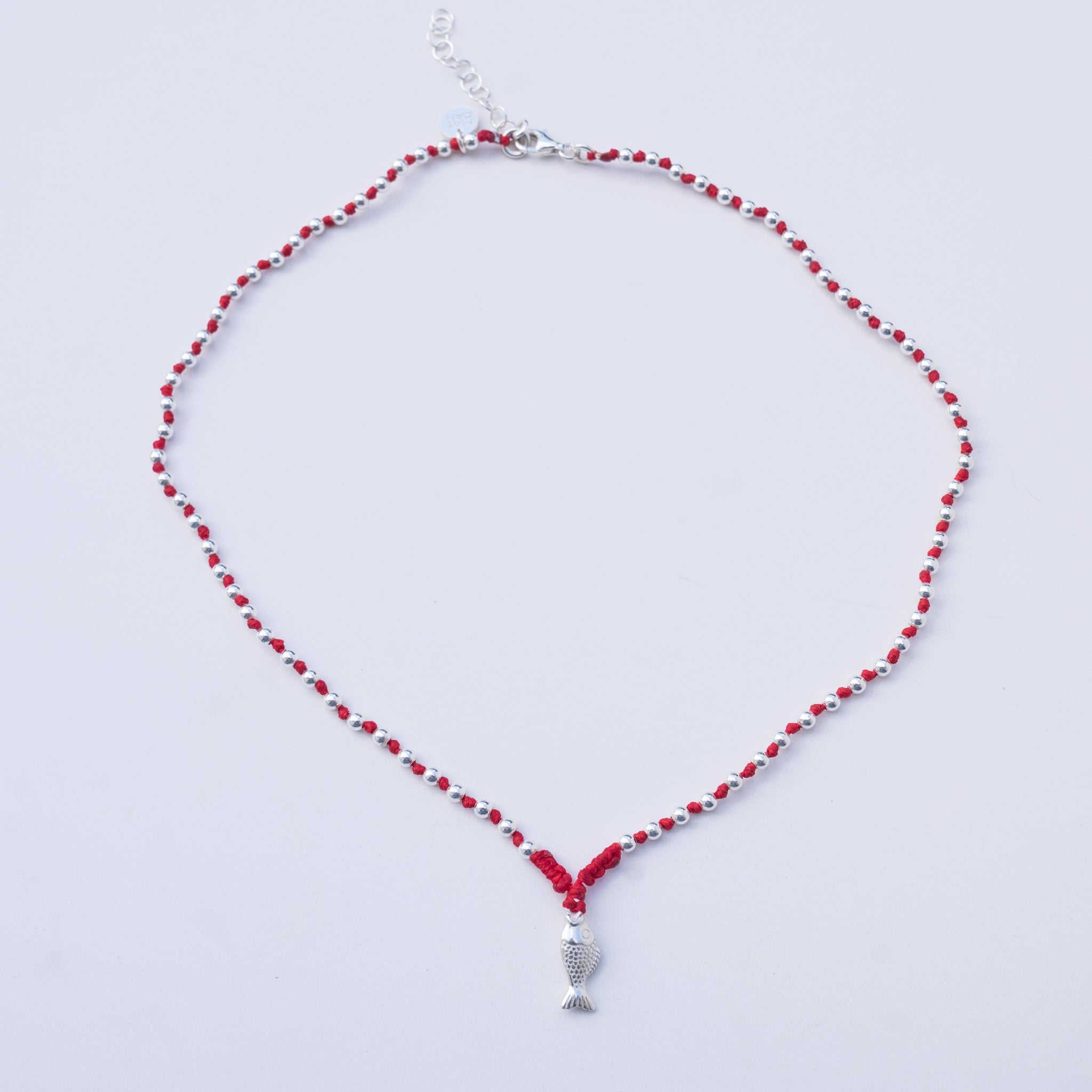 Silver red fish - שרשרת דג אדומה image 1