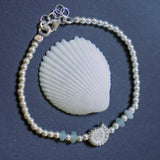 Ocean silver ammonite - צמיד חרוזי כסף 925 שילוב אבני חן אמונייט image 1