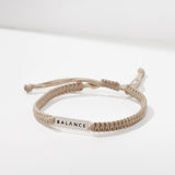 צמיד מקרמה , תליון כסף 925 BALANCE macrame bracelet image 0