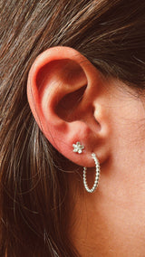 Plumeria flower earrings image 2