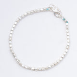 צמיד לאישה חרוזי כסף 925 Squares silver bracelet image 0