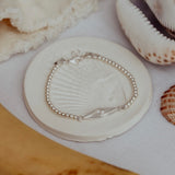 Wavey - צמיד חרוזי כסף 925 תליון גל image 2