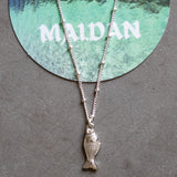 Silver lucky fish - שרשרת כסף 925 תליון דג image 2