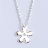 שרשרת דיסקית פרח- dots flower image 1