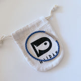Blue braid - צמיד עור כחול image 1