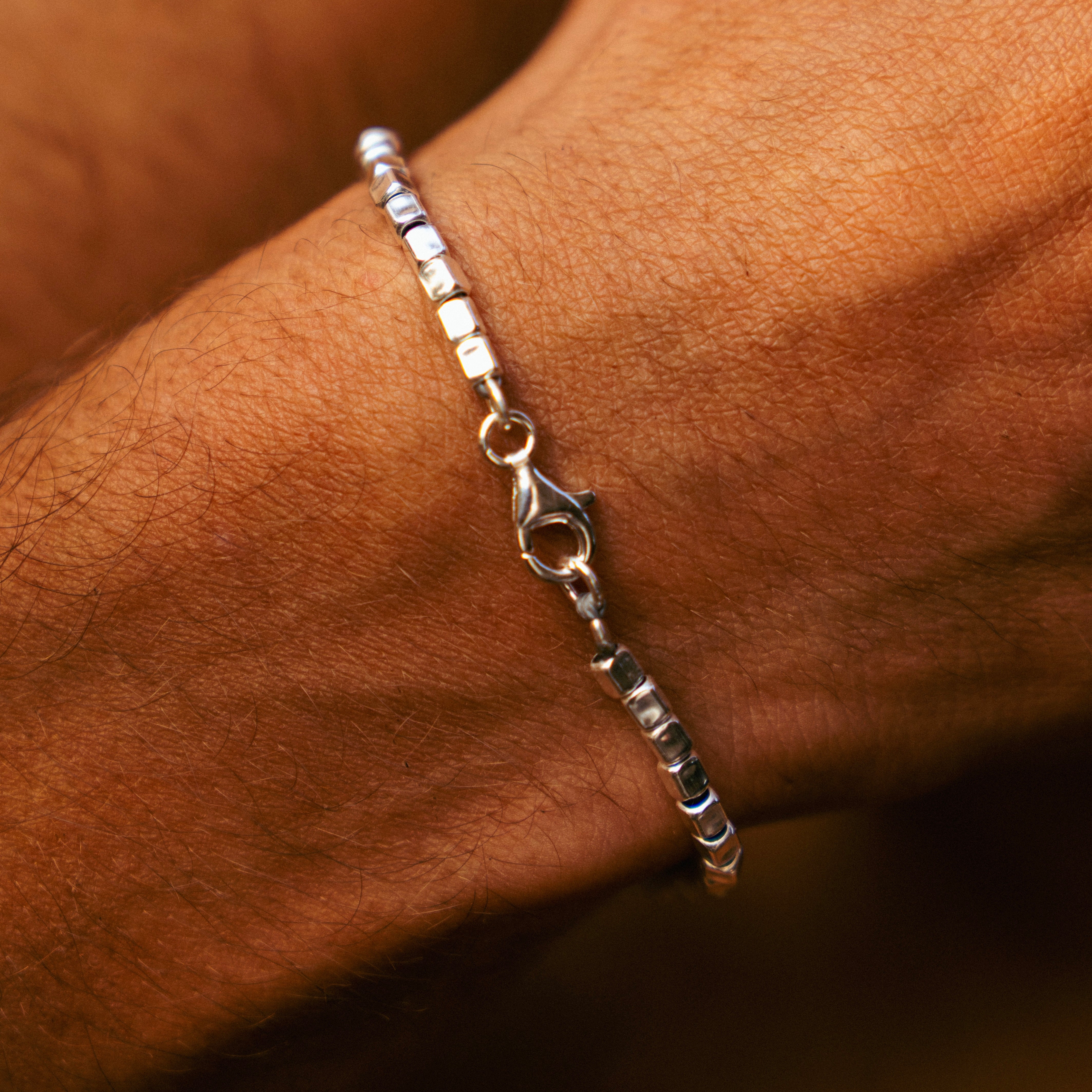 Silver squares bracelet - צמיד רביעי כסף image 2