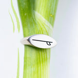 Surfboard line - טבעת כסף 925 גלשן image 2