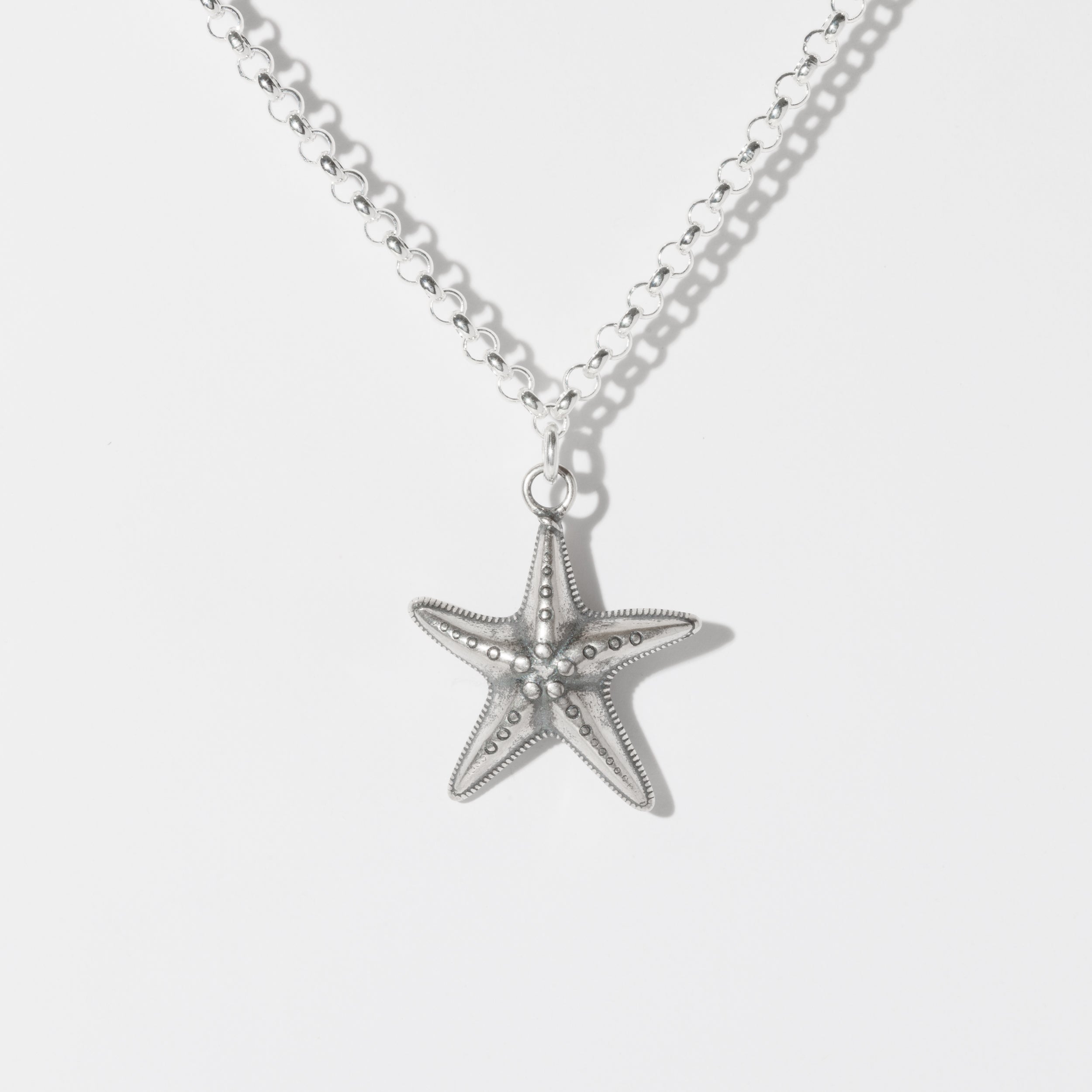 Silver star fish ⭐️ שרשרת כוכב ים image 0