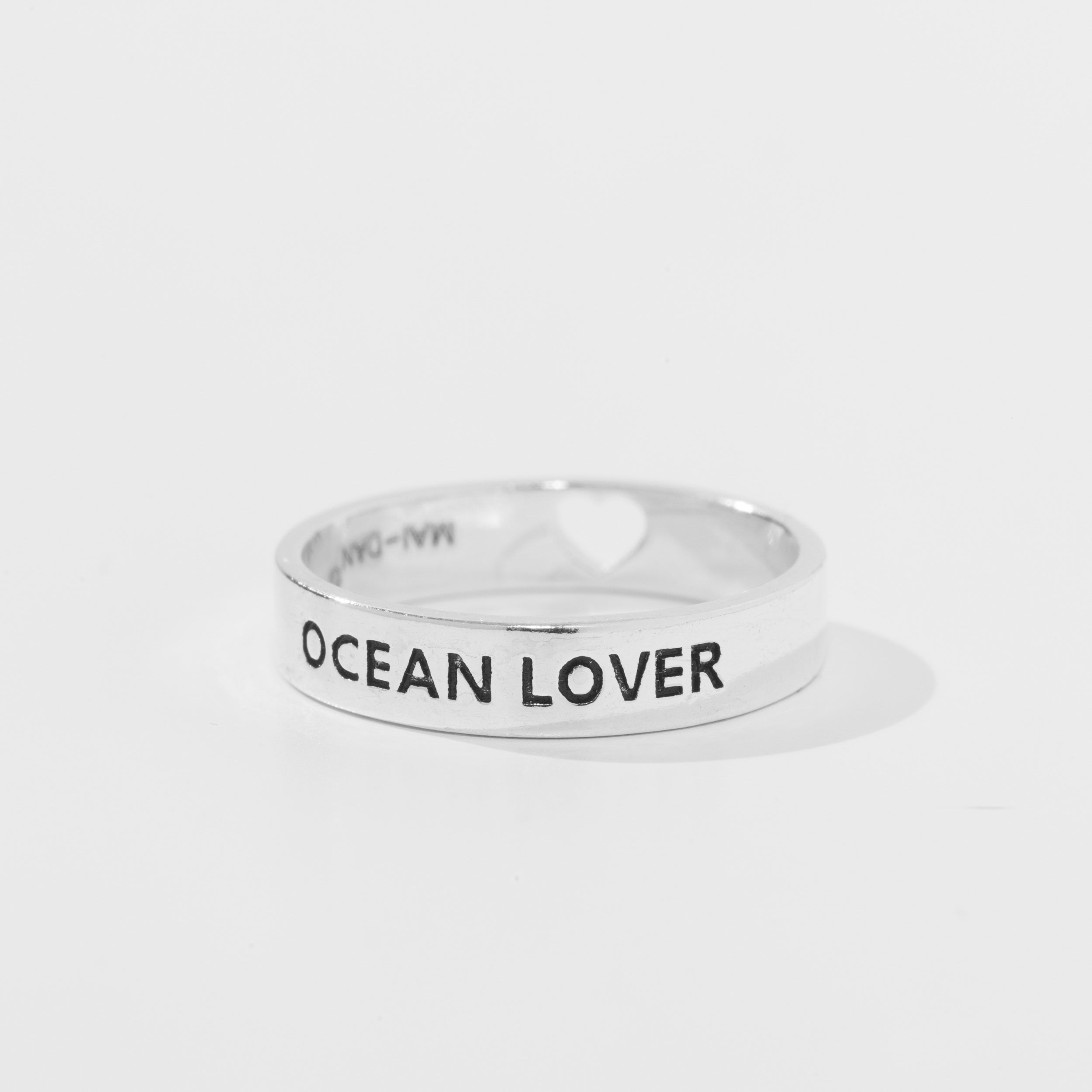 🤍 OCEAN LOVER טבעת כסף image 0