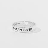 🤍 OCEAN LOVER טבעת כסף image 0
