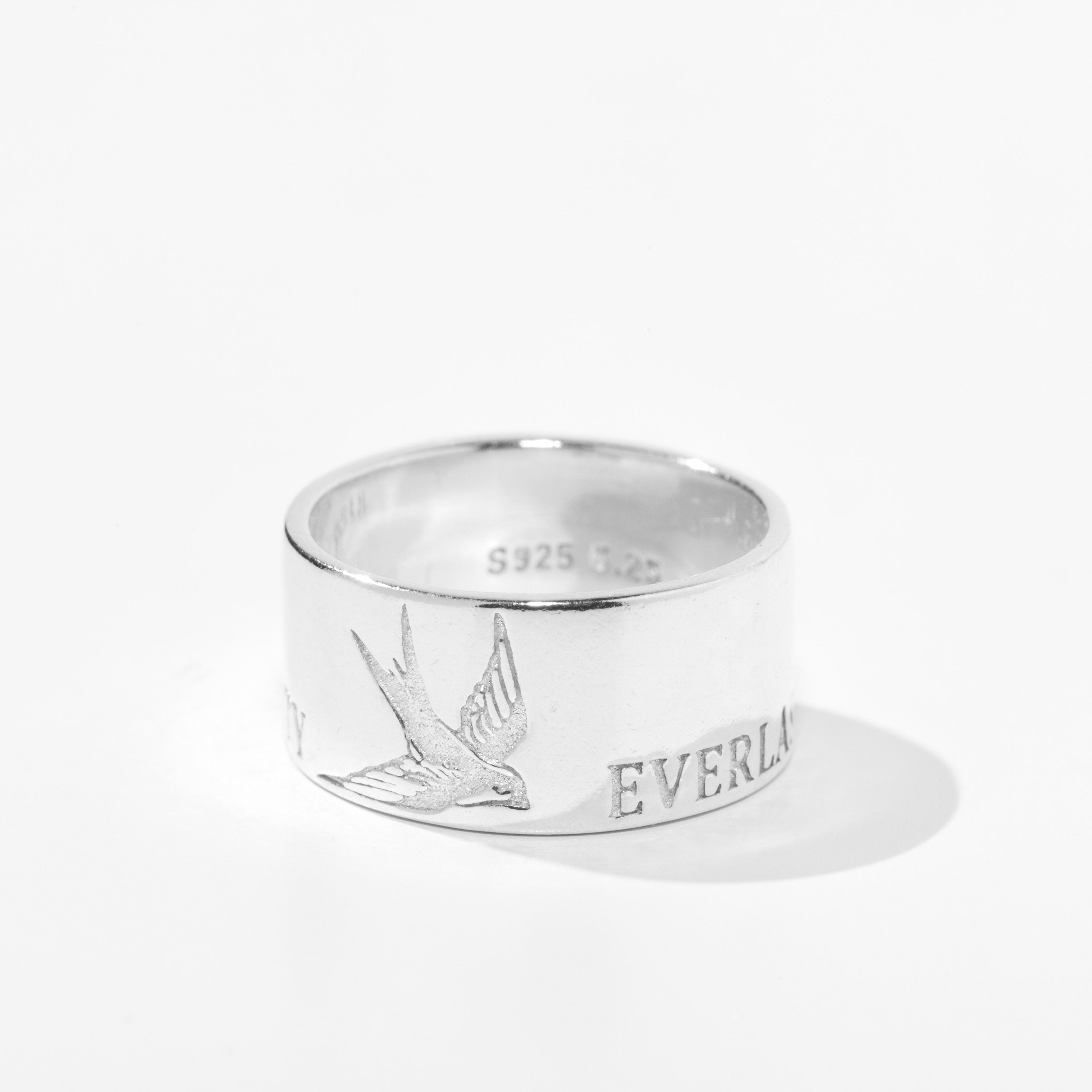swallow ring - טבעת כסף 925 סנונית  image 0