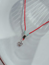 Red little surfboards flower- שרשרת חבל אדום image 1