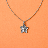 MAI.DAN FLOWER silver necklace • שרשרת כסף נקודות פרח גדול image 0