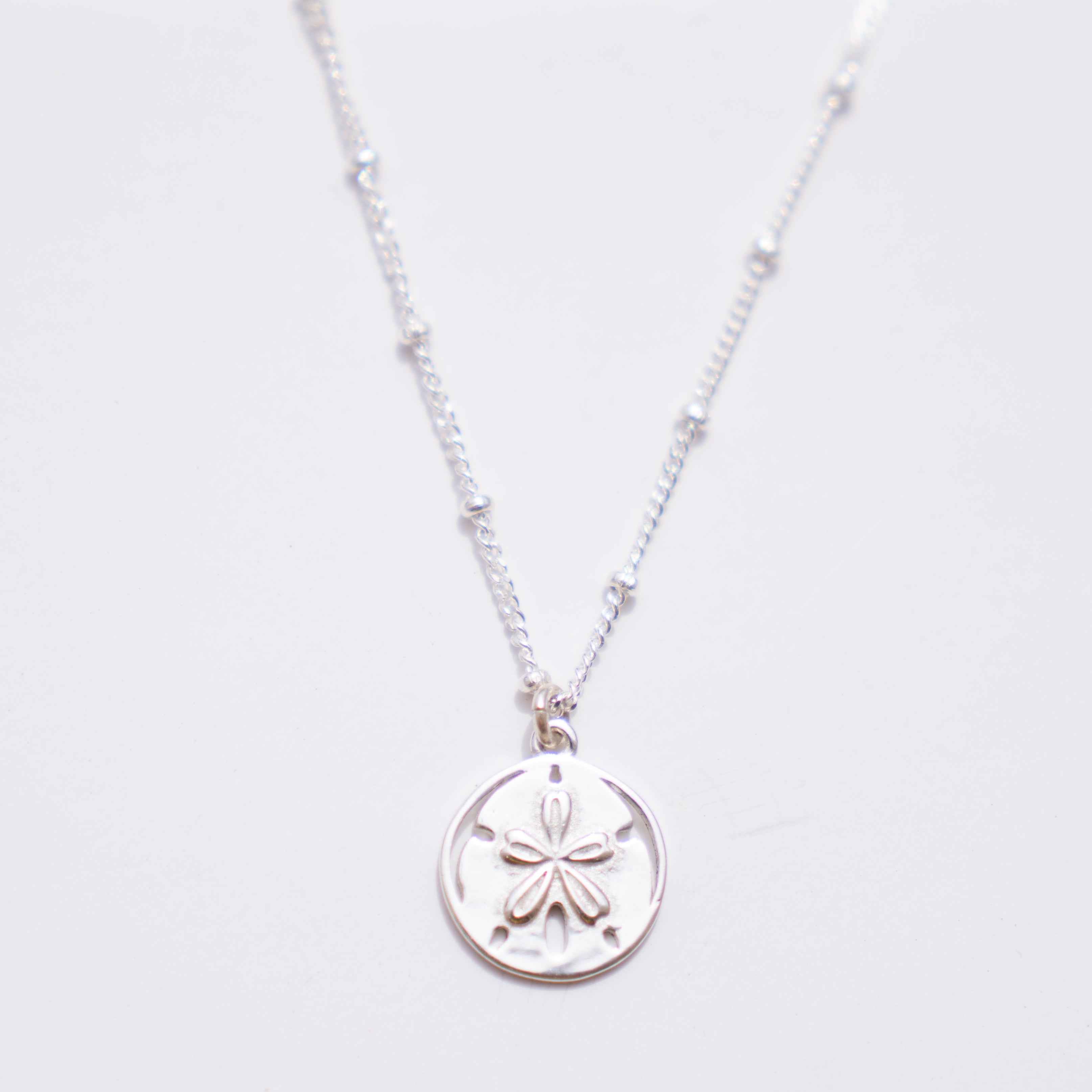 Sand dollar 🐚💵 שרשרת כסף תליון סנד דולר  image 0