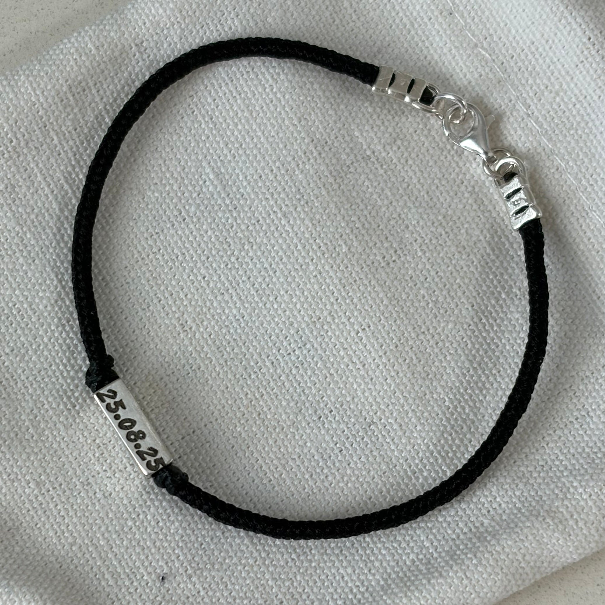 Black custom bracelet