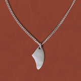 little fin - שרשרת כסף גורמט 925 תליון חרב גלשן קטנה image 0