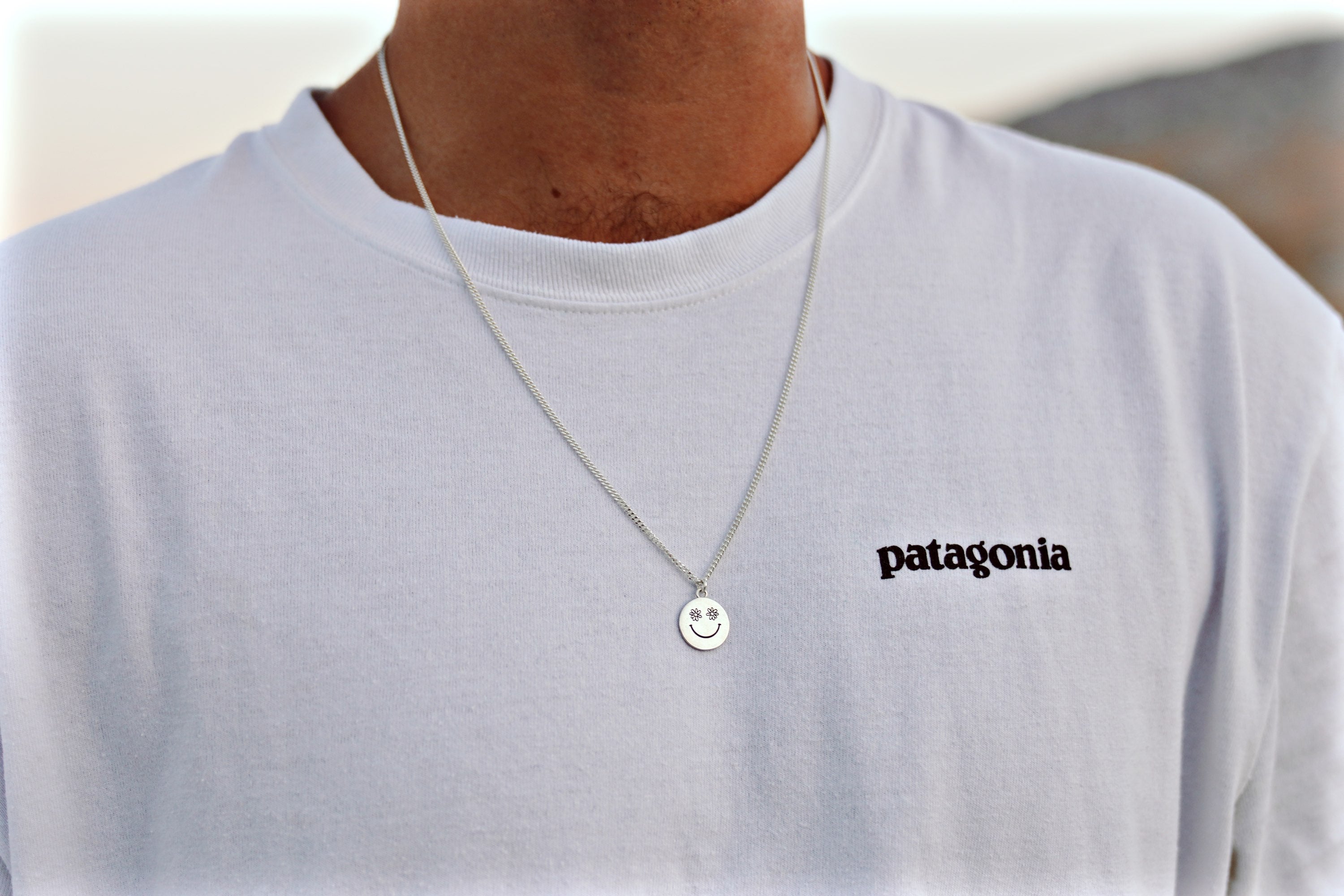 Smiley necklace 🌼🌼 - שרשרת כסף 925 גורמט תליון סמיילי image 0