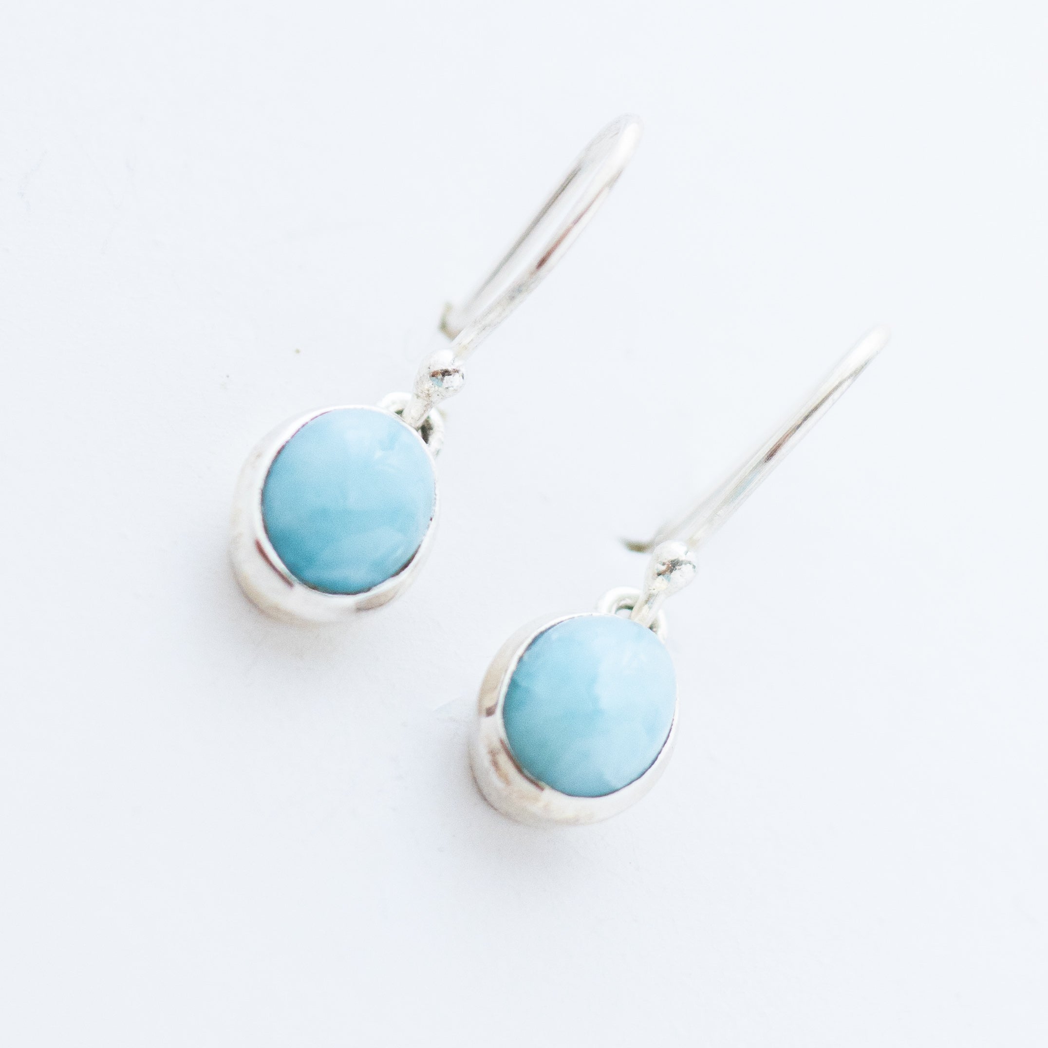 עגילי לרימר תלוים - LARIMAR earrings  image 0