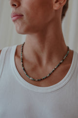 Green shark necklace
