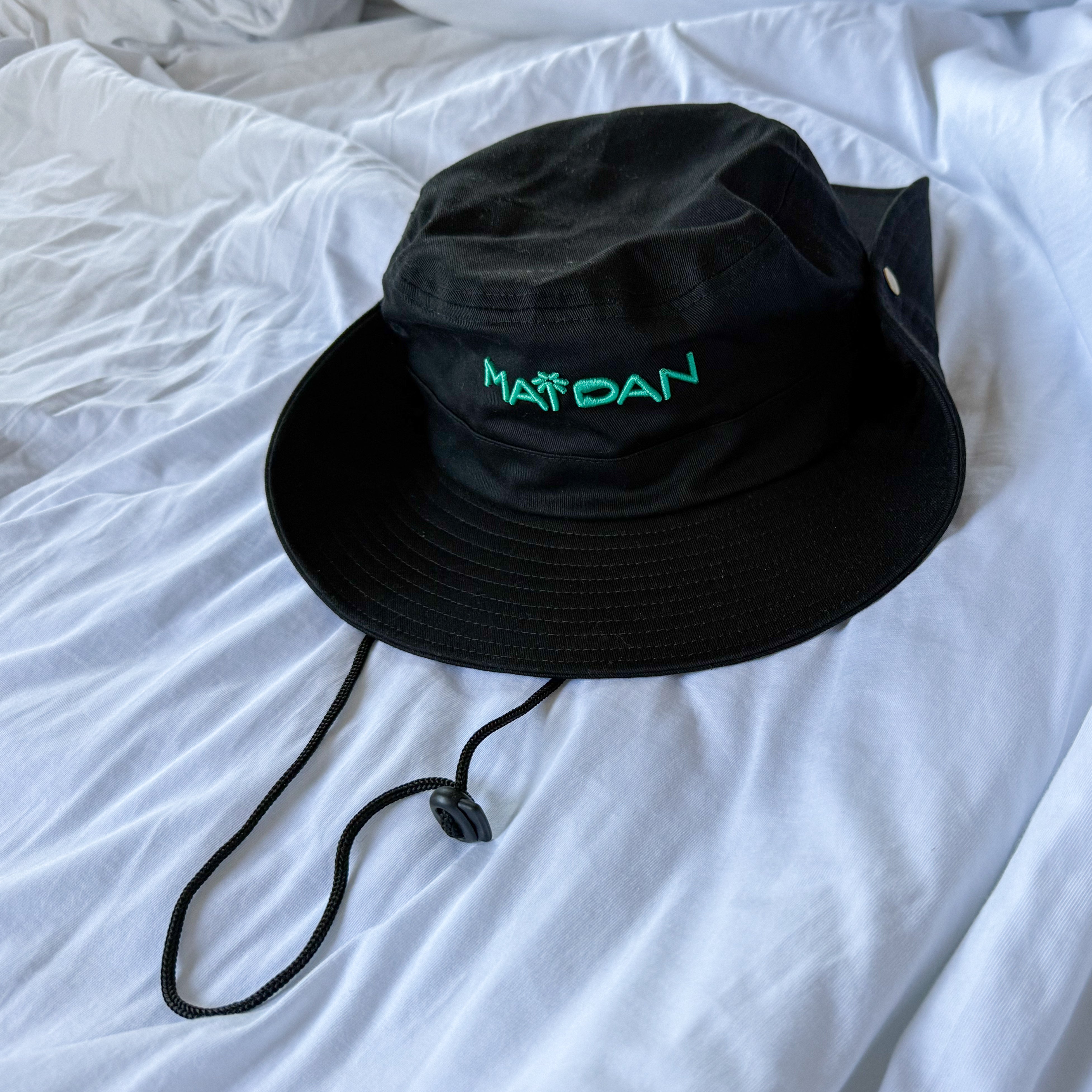 Black MAIDAN bucket hat ⚡️ כובע באקט שחור image 0