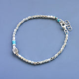 Blue flower bracelet