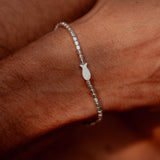 Silver fish bracelet - צמיד דג כסוף image 0