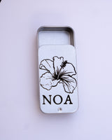 HIBISCUS METAL BOX | קופסאת מתכת עם השם שלכם image 0