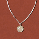 SUN NECKLACE  🌞 שרשרת כסף 925 גורמט תליון שמש image 0