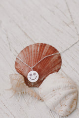Smiley  necklace 🌼 שרשרת כסף תליון סמיילי image 0