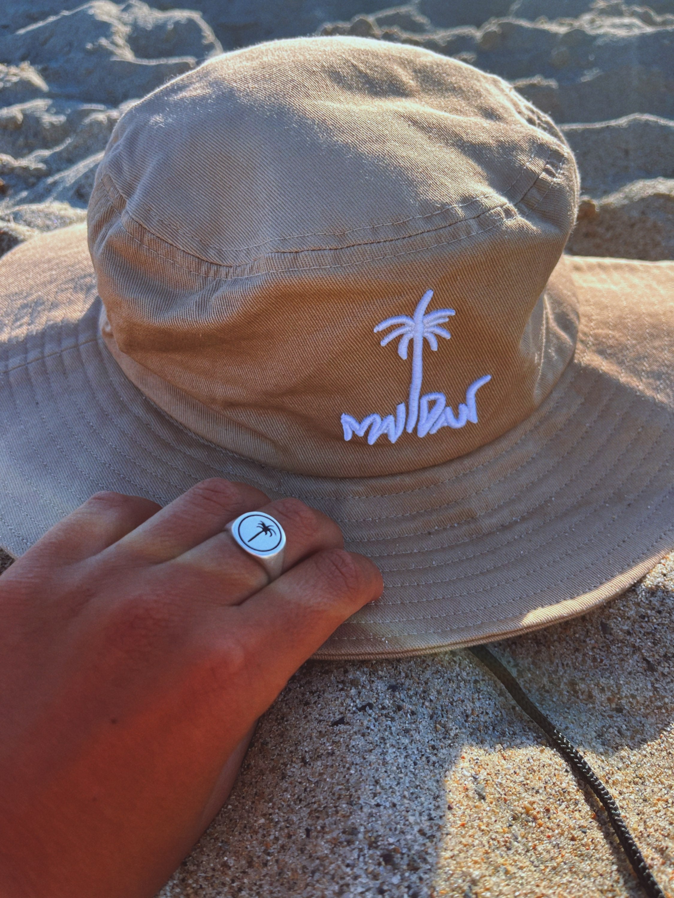 Signet palm tree - טבעת כסף 925 עץ דקל image 3