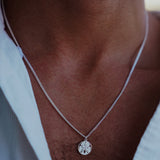 Sand dollar - שרשרת כסף גורמט 925 תליון סנד דולר  image 1