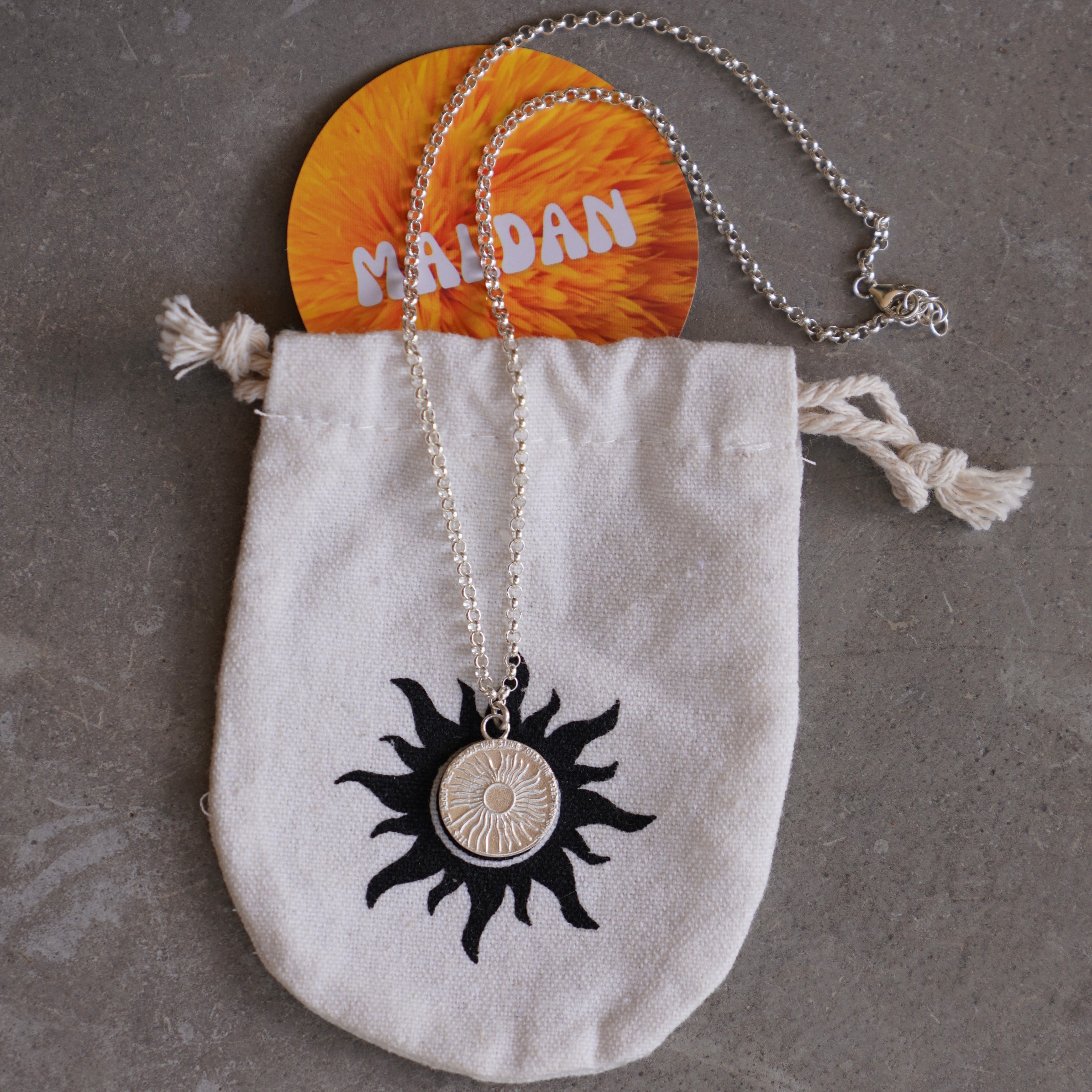 sun coin - שרשרת שמש מטבע image 1