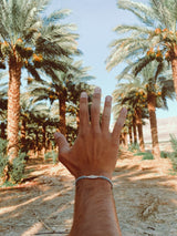 Wave macrame צמיד מקרמה תליון גל image 4