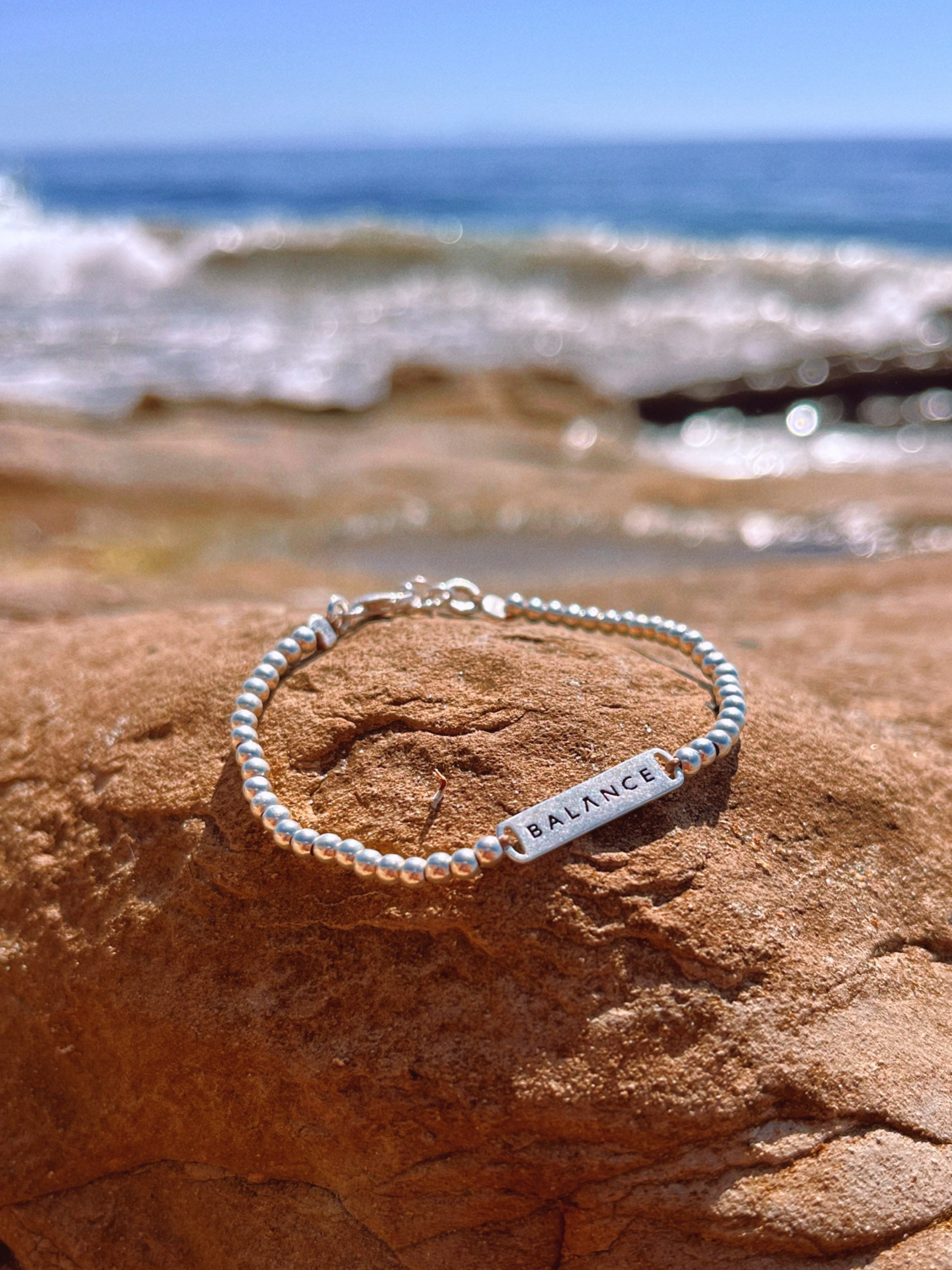 Silver balance -  צמיד חרוזי כסף 925 תליון באלנס  image 0