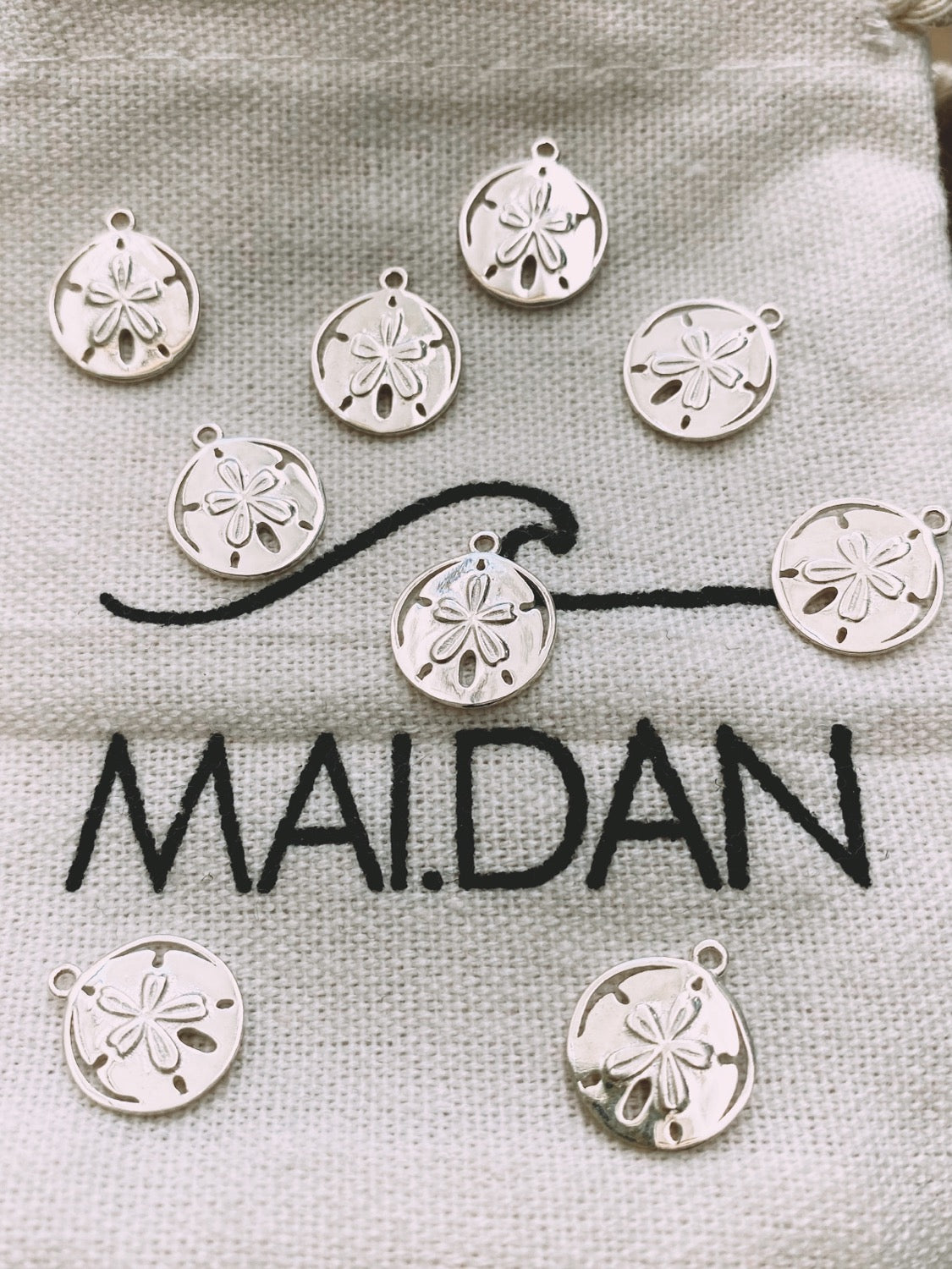 Sand dollar 🐚💵 שרשרת כסף תליון סנד דולר  image 2