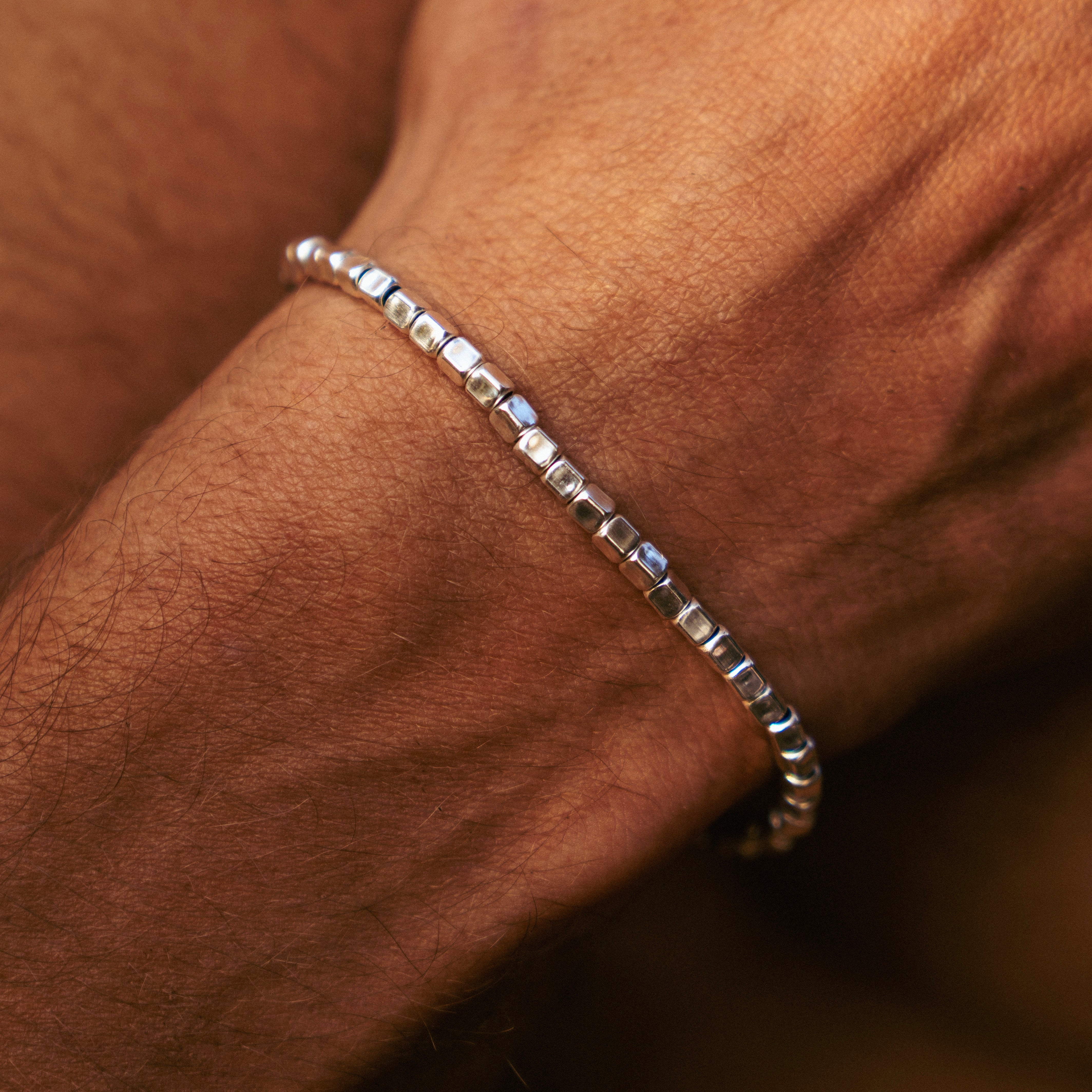 Silver squares bracelet - צמיד רביעי כסף image 1